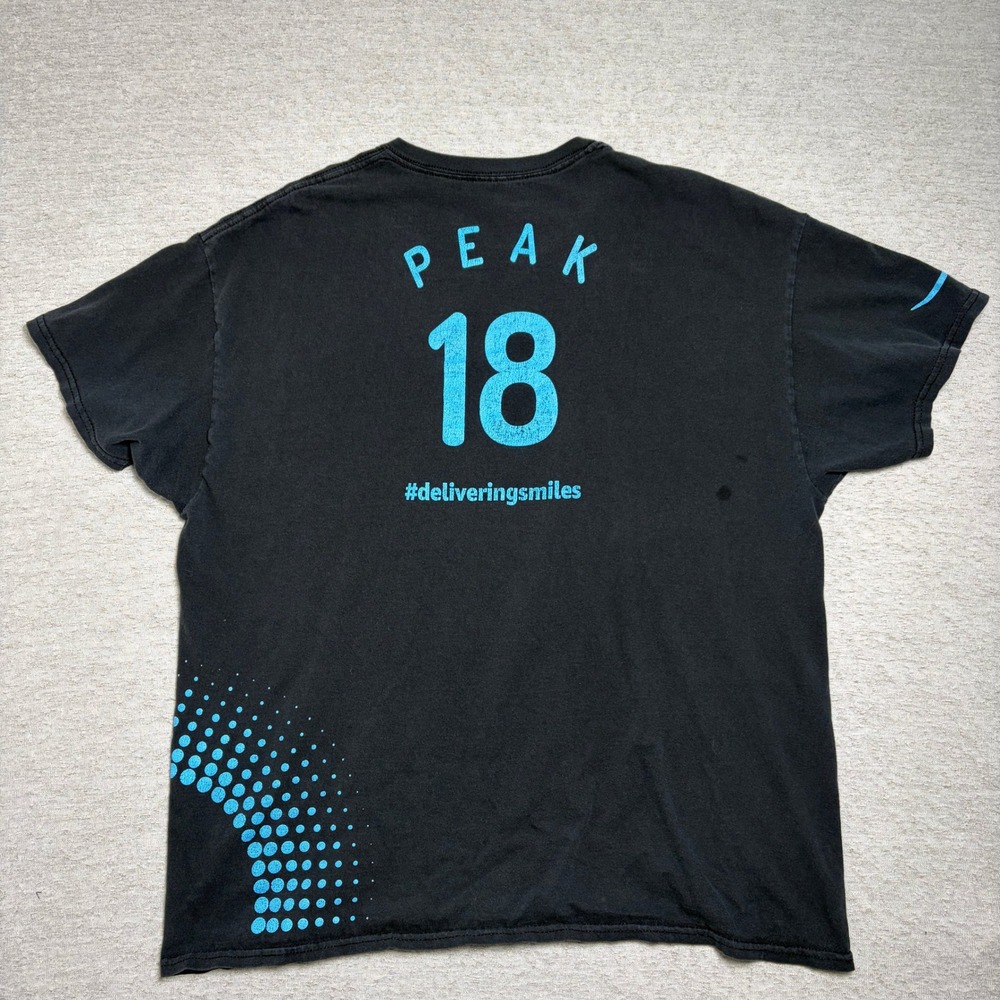 Amazon Mens Tshirt Large Black Peak 2018 Delivering Smiles Graphic Tee
